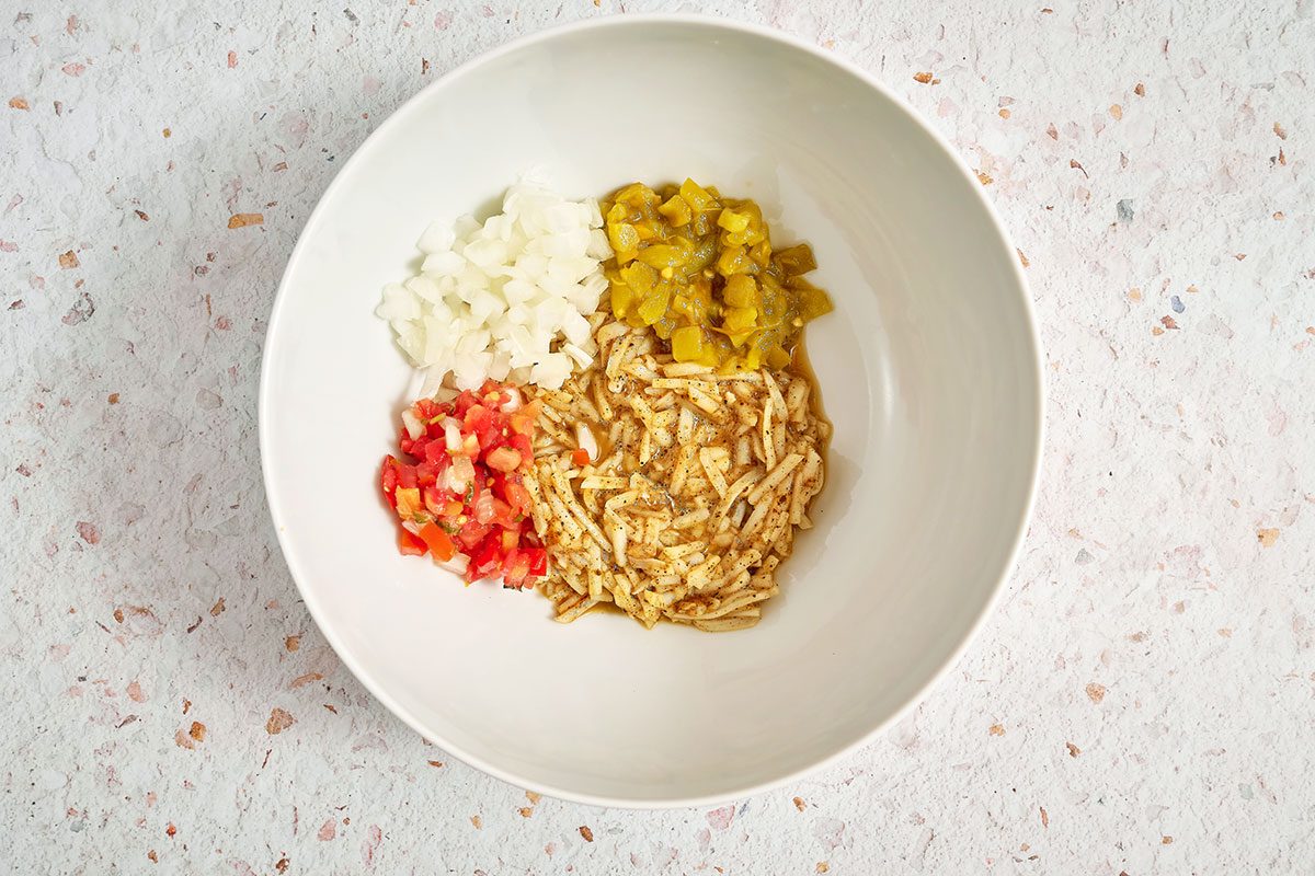 making savory waffle mix