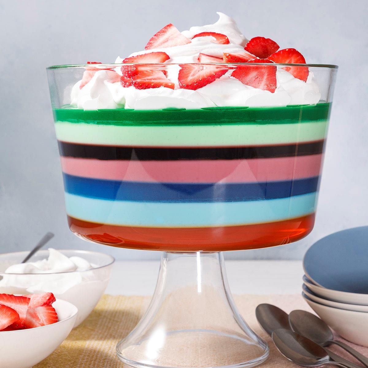 Seven-Layer Gelatin Salad