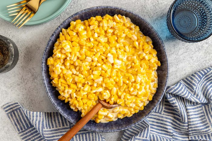 Taste of Home Slow Cooker Cheesy Corn photo of the finished recipe.