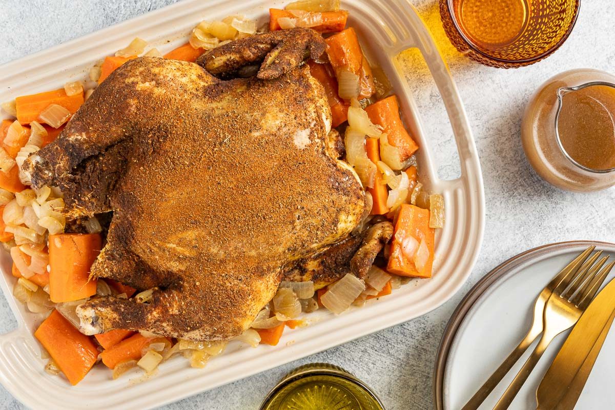 Slow Cooker Rotisserie Chicken 