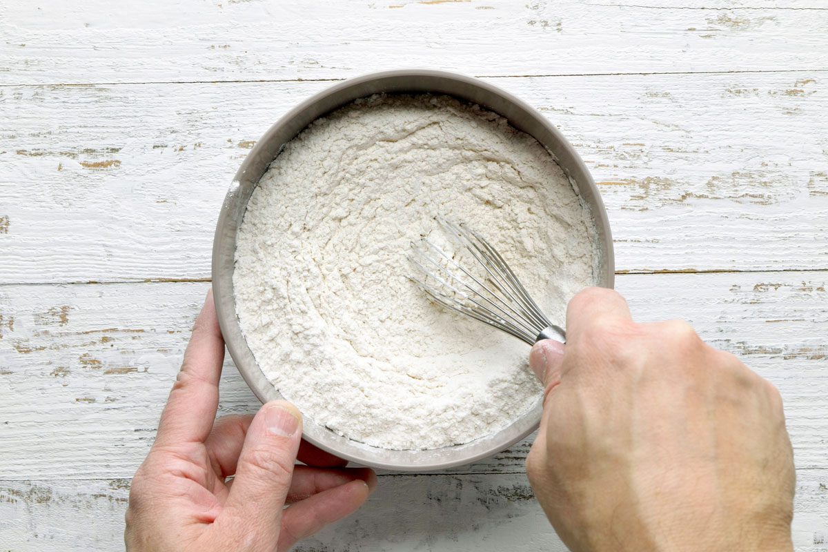 In A Large Bowl, Combine Flour, Baking Soda And Salt.