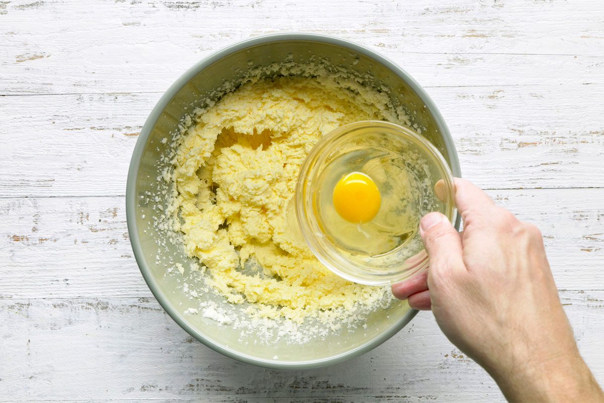 Add Eggs, One At A Time, Until Fluffy.