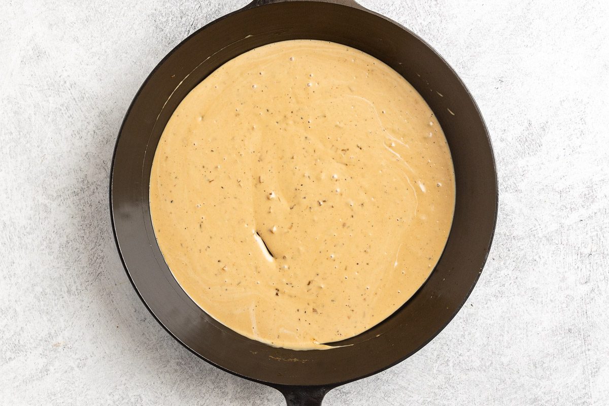 Steak Au Poivre sauce in bowl