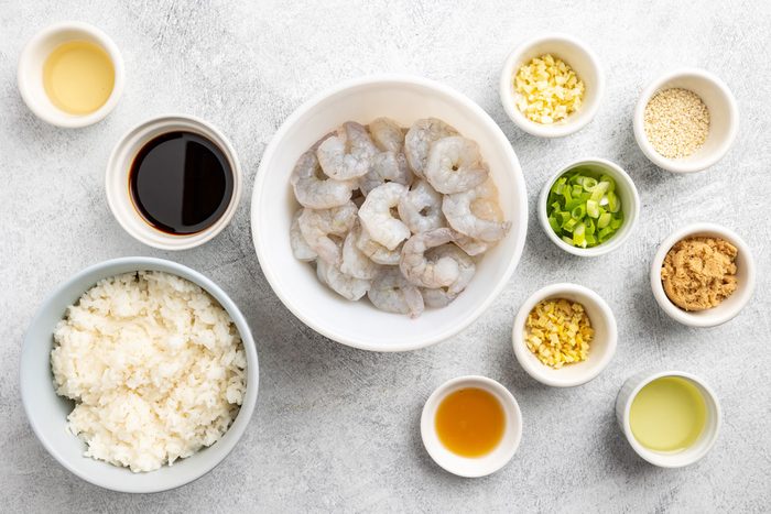 ingredients for Teriyaki Shrimp