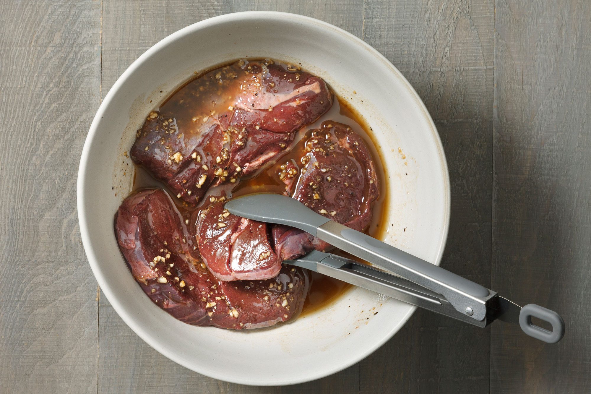 steak; Add venison; turn to coat.