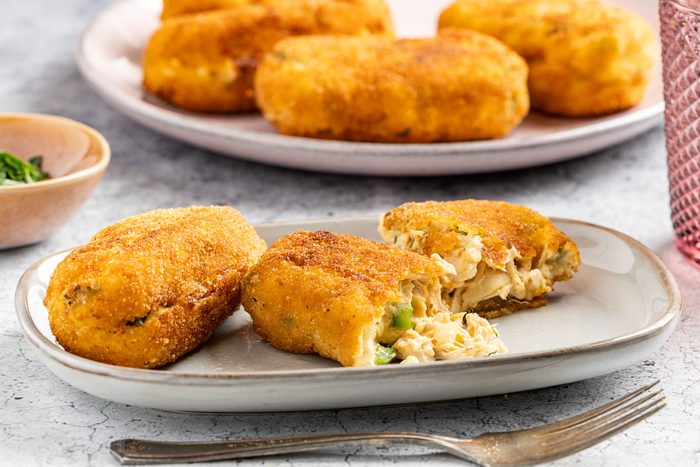 Taste of Home Chicken Croquettes photo of the finished recipe.
