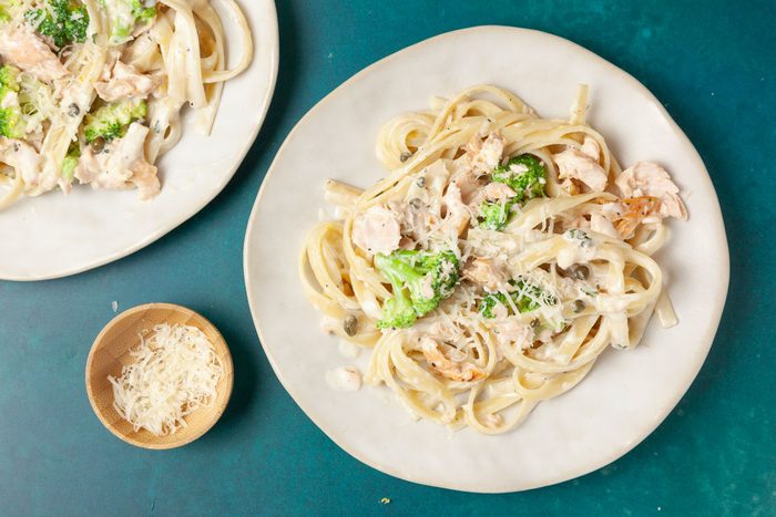 Taste of Home Creamy Salmon Linguine