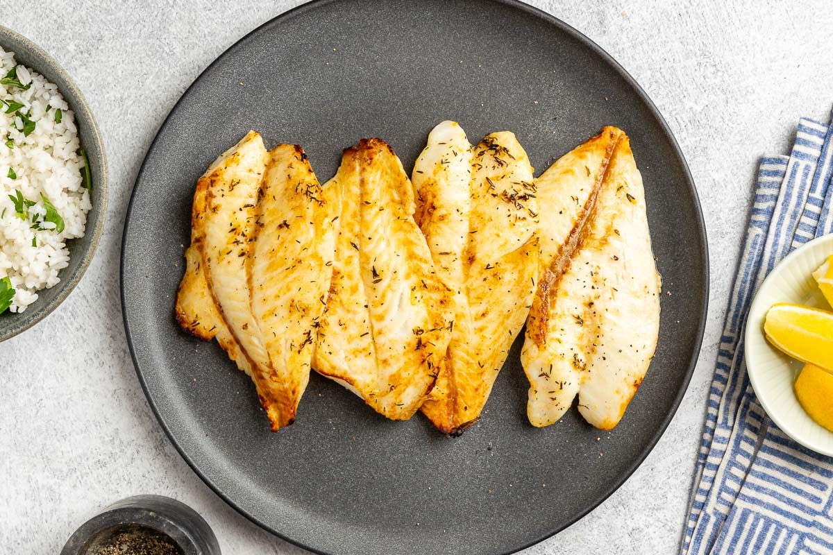 Taste of Home Grilled Orange Roughy photo of the finished recipe.