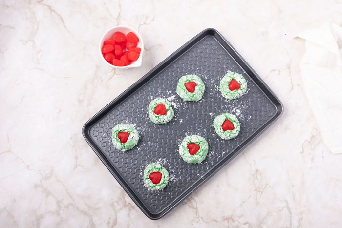 Step 4 of Taste of Home Grinch Cookies