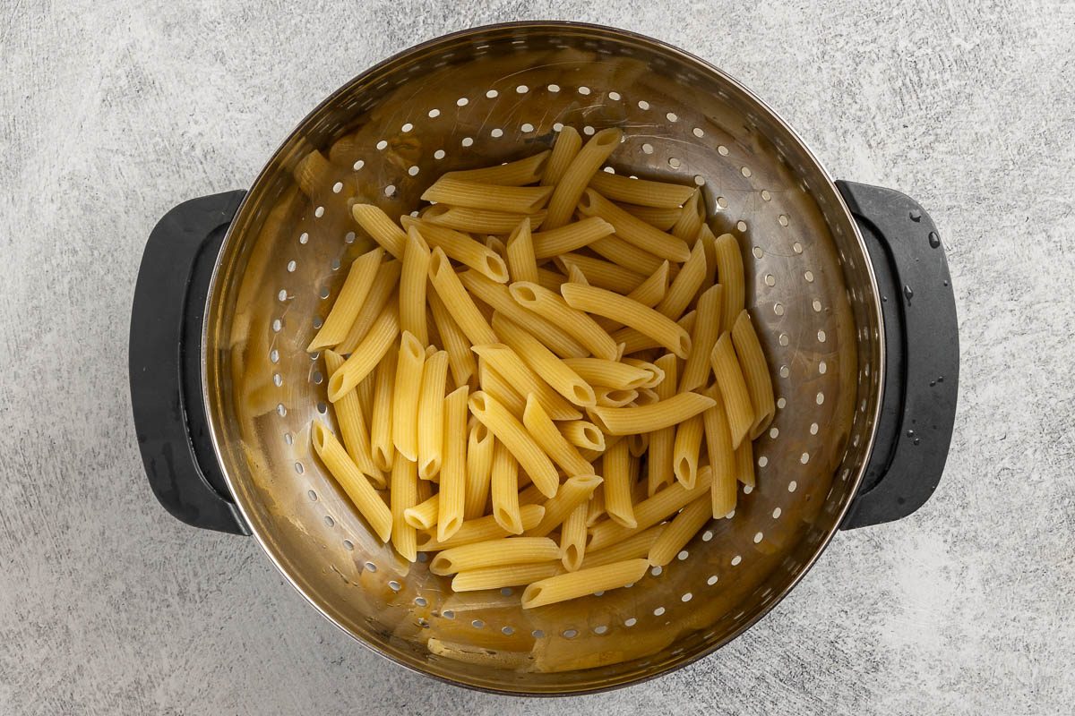 Taste of Home Ground Pork Pasta recipe photo of the cooked pasta.