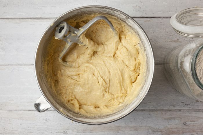 Step 3 of Taste of Home Hawaiian Sweet Bread is to combine 2 cups of flour, potato flakes, sugar, salt and ginger. Add the yeast and butter mixtures to the dry ingredients and beat until just moistened. Add the eggs and beat until smooth. Beat in the vanilla. Stir in enough of the remaining flour to form a soft dough