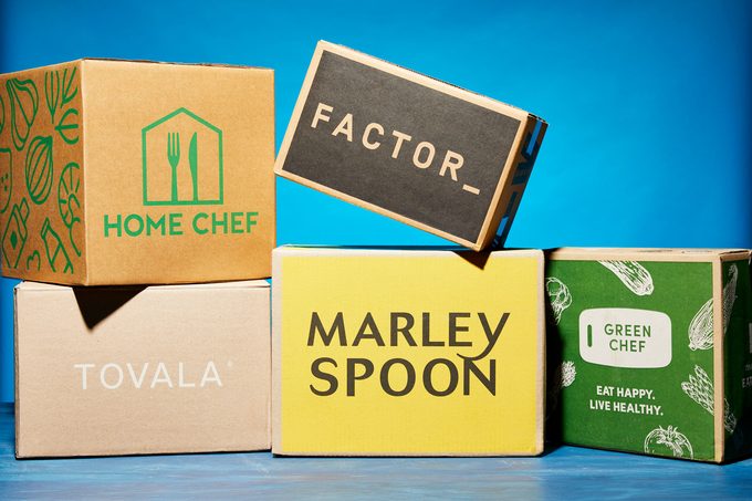 Meal delivery service boxes