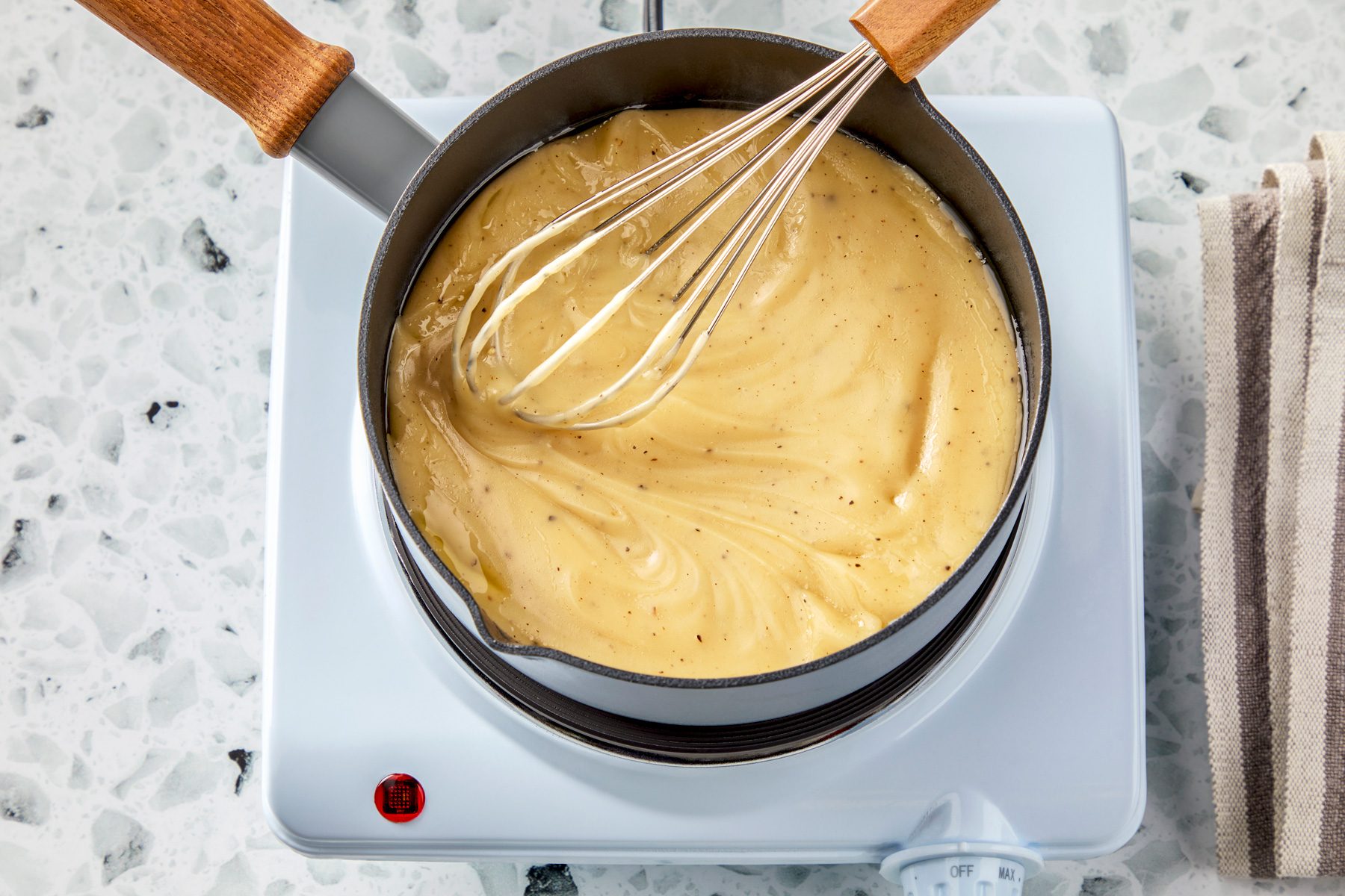 Bring to a simmer over medium heat until thickened.