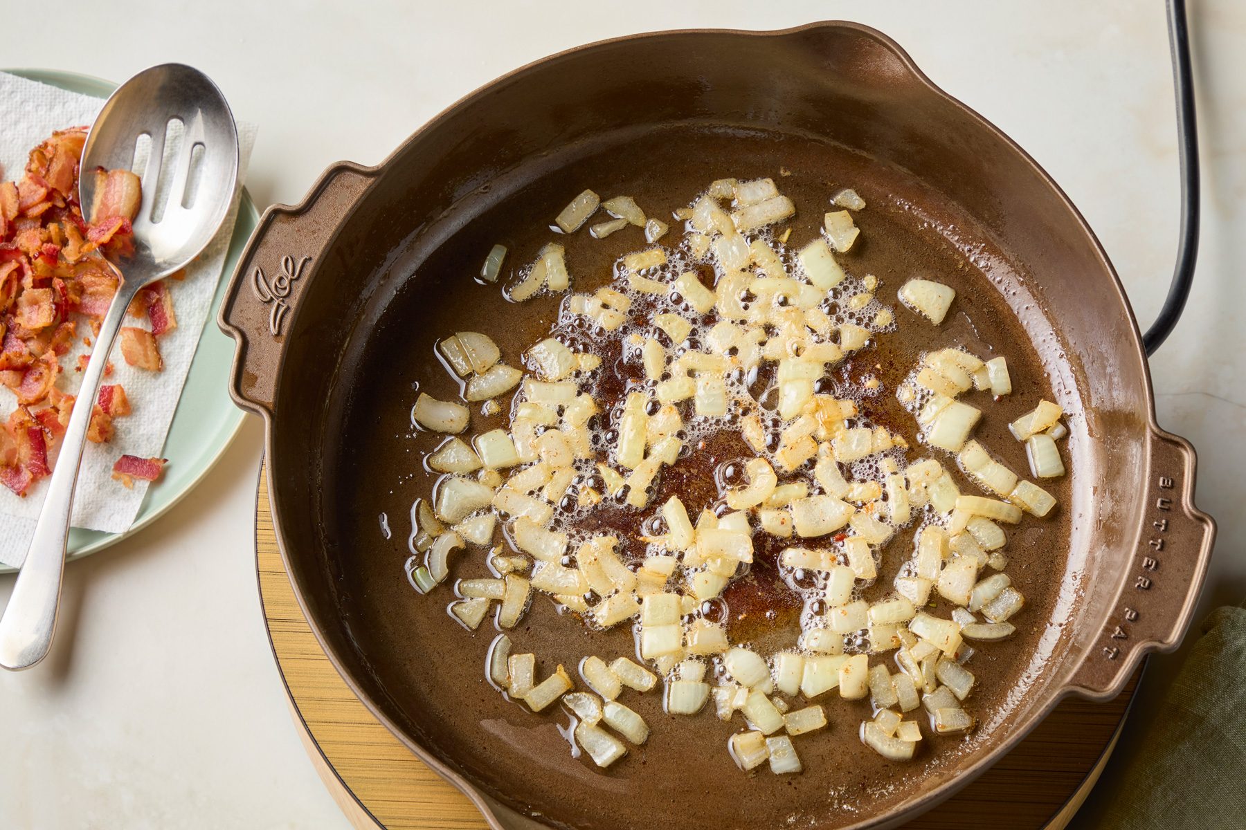 cook onion; until soft