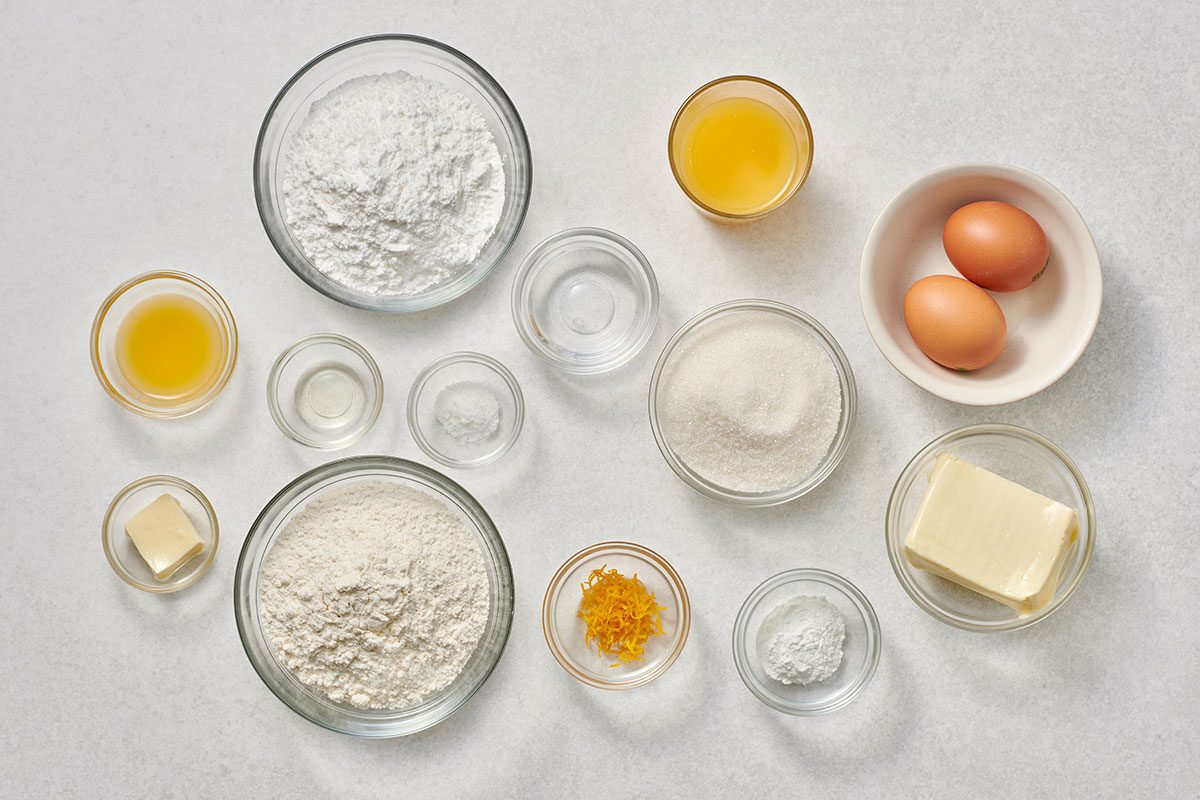 Ingredients for Orange Cake