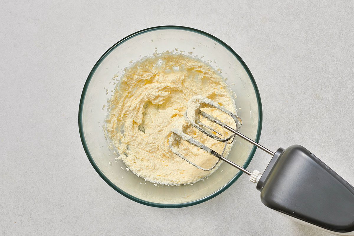 Butter and sugar creamed together in a large bowl
