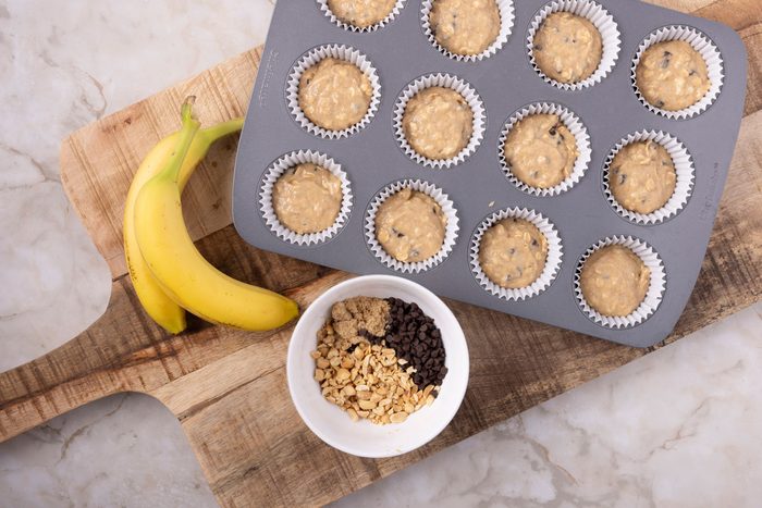 Step 2 pf Taste of Home Peanut Butter Banana Muffins