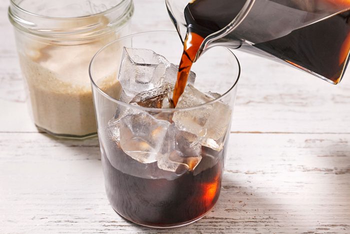 Place ice cubes in a large glass. Pour cold brew over ice and top with cold foam.