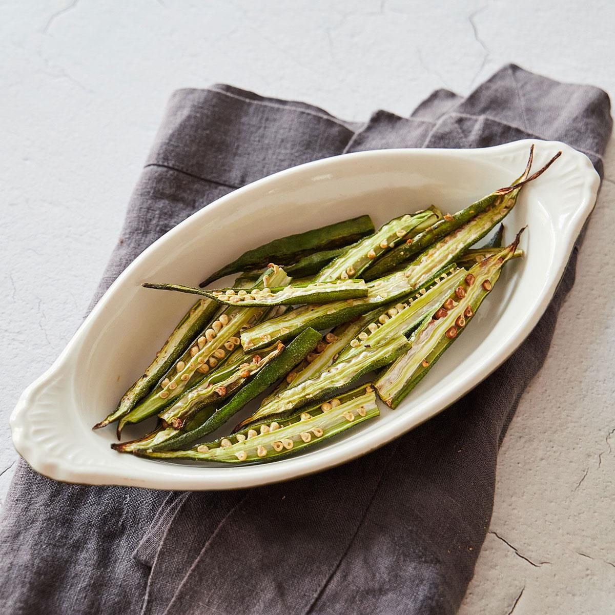 Roasted Okra Exps Tohd24 99229 Laurascherb 8