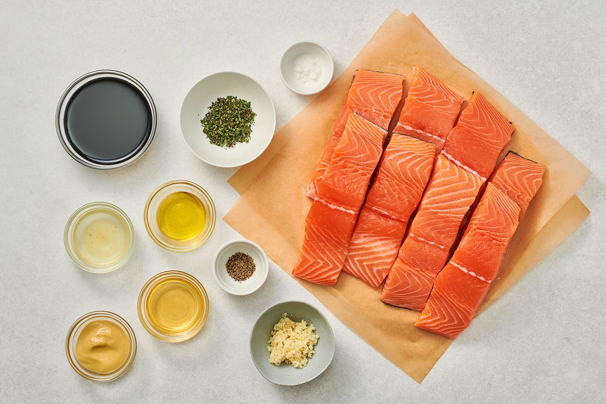 Ingredients for Honey Balsamic Salmon