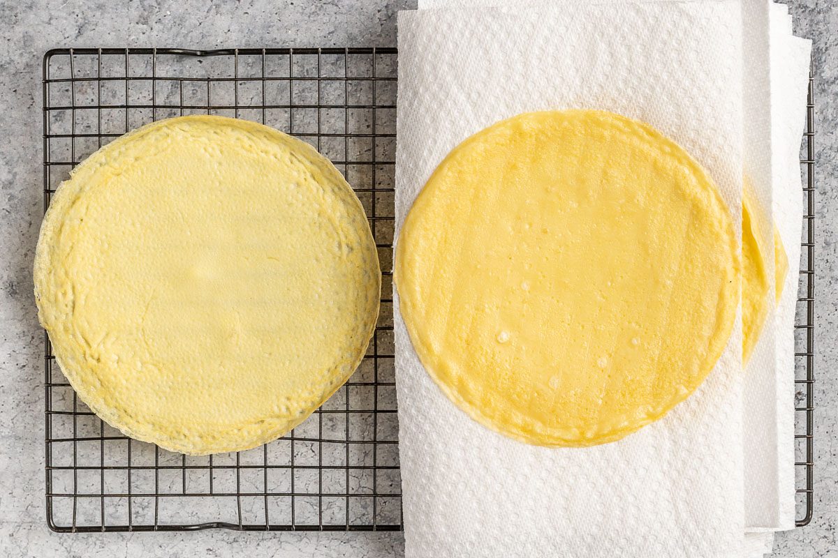 Taste of Home Savory Crepes photo of the crepes cooked and cooled.