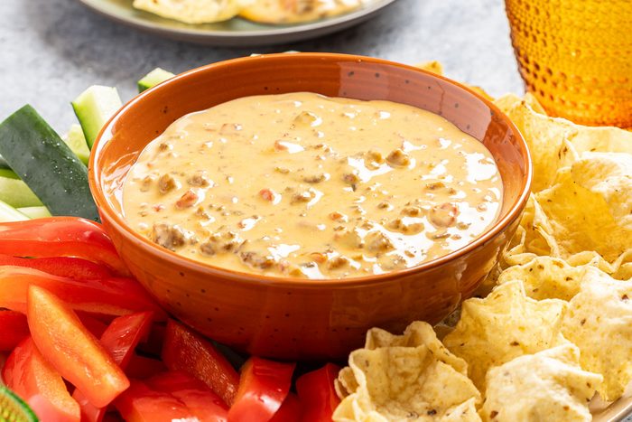 Taste of Home Slow Cooker Cheese Dip photo of the finished recipe in a serving bowl.