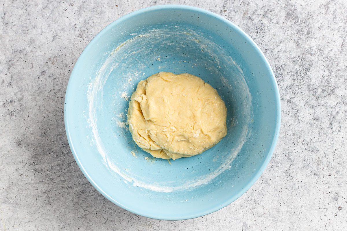 Taste of Home Small Challah Recipe photo of making the dough. 