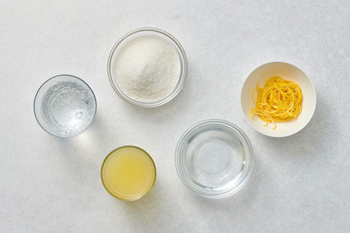 Ingredients for Sparkling Lemonade