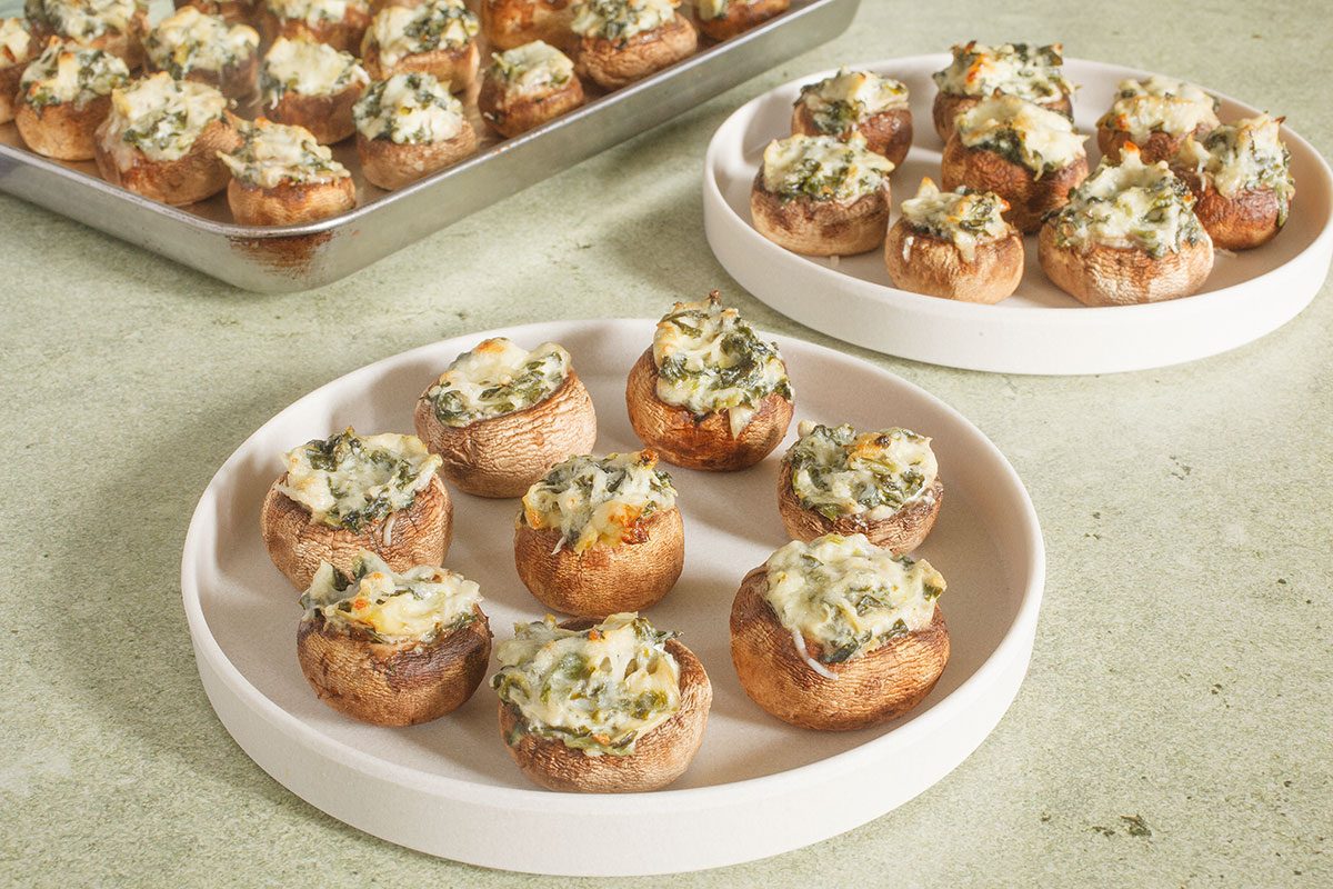 Spinach Stuffed Muschrooms