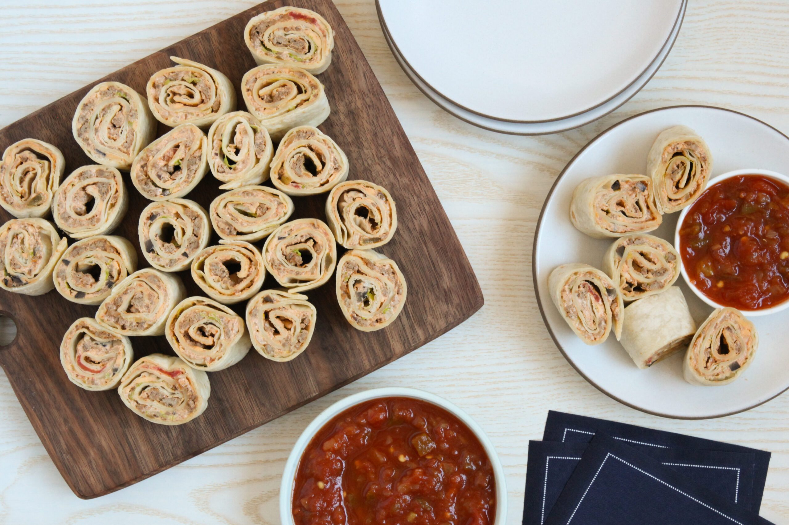 Serving Taco Pinwheels