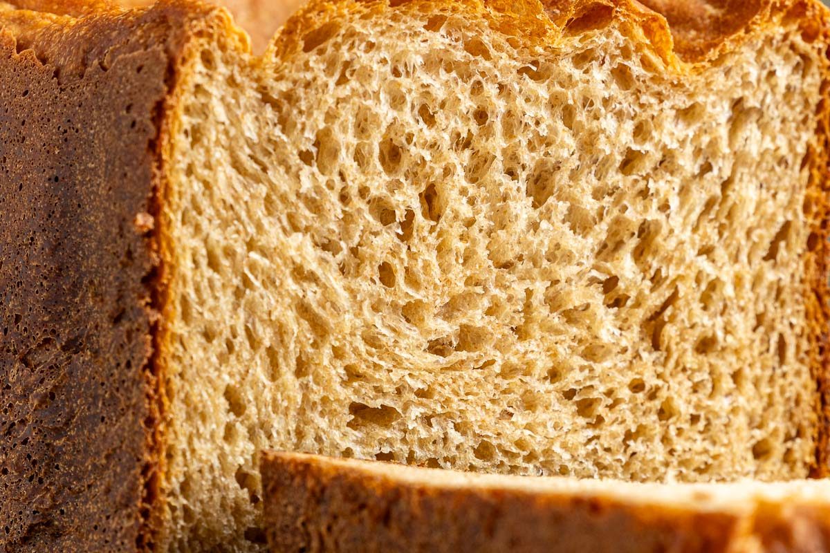 Taste of Home Whole Wheat Bread Machine recipe photo of the finished recipe sliced.