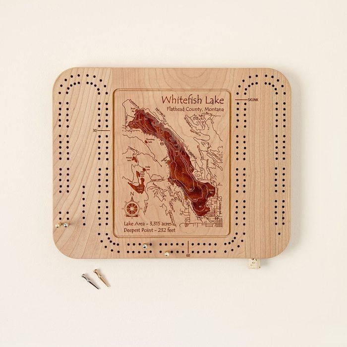 Custom Cribbage Board Via Uncommongoods.com Ecomm