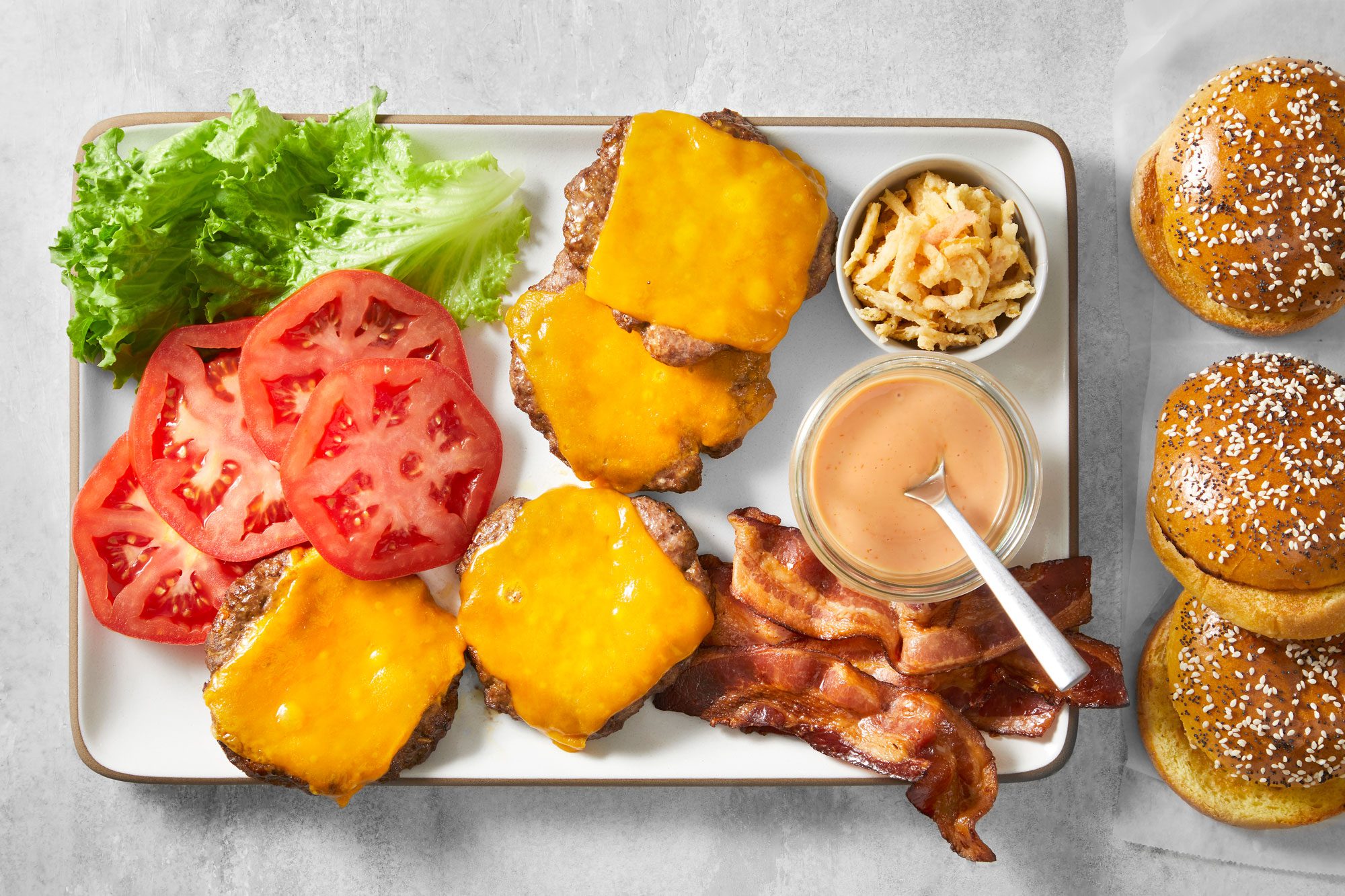 Air Fryer Cheeseburgers Ingredients