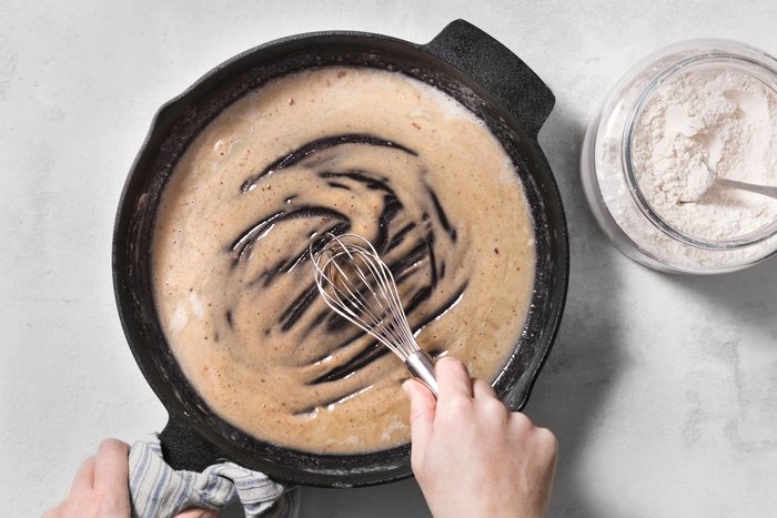 flour stirred into bacon drippings