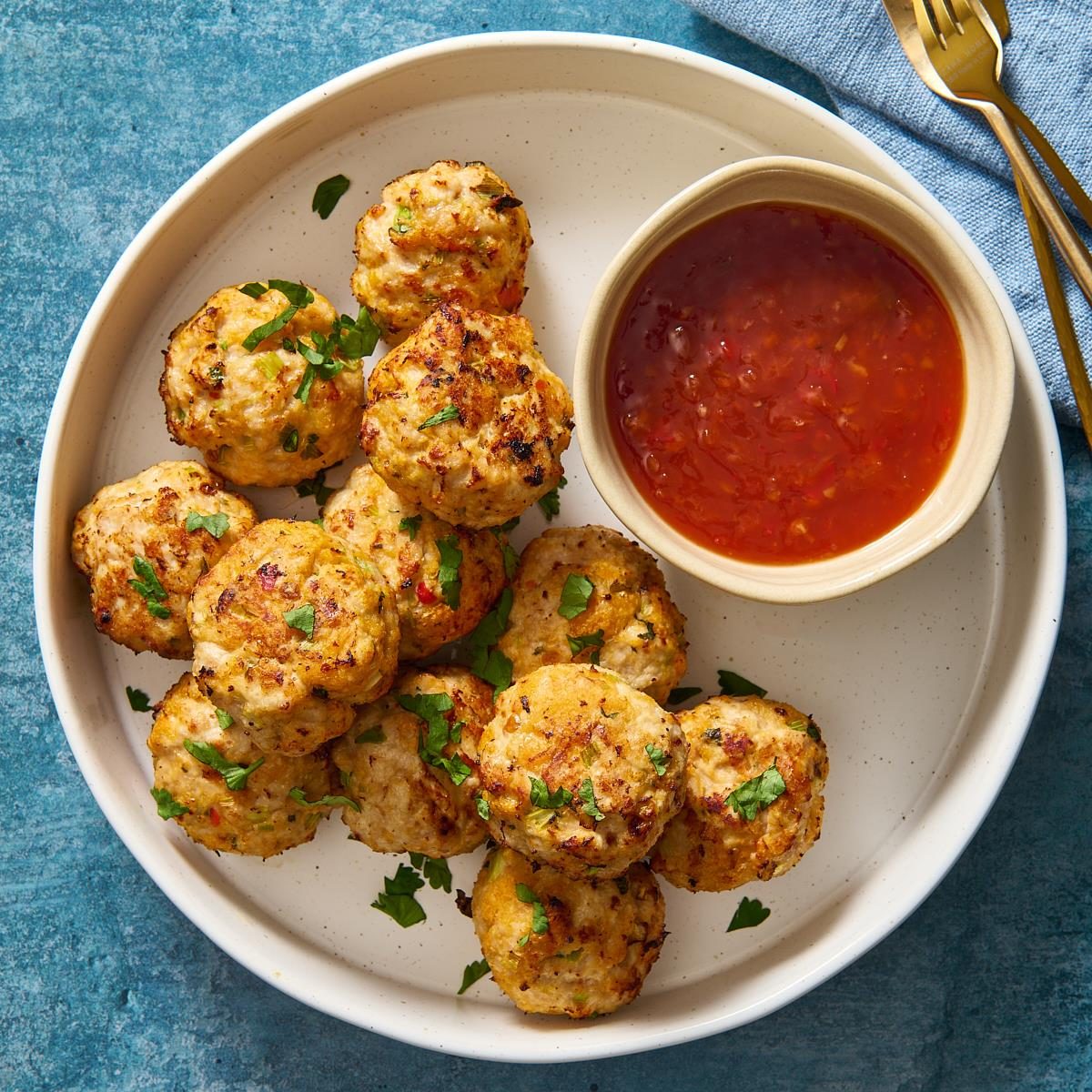 Game-Day Thai Chicken Meatballs