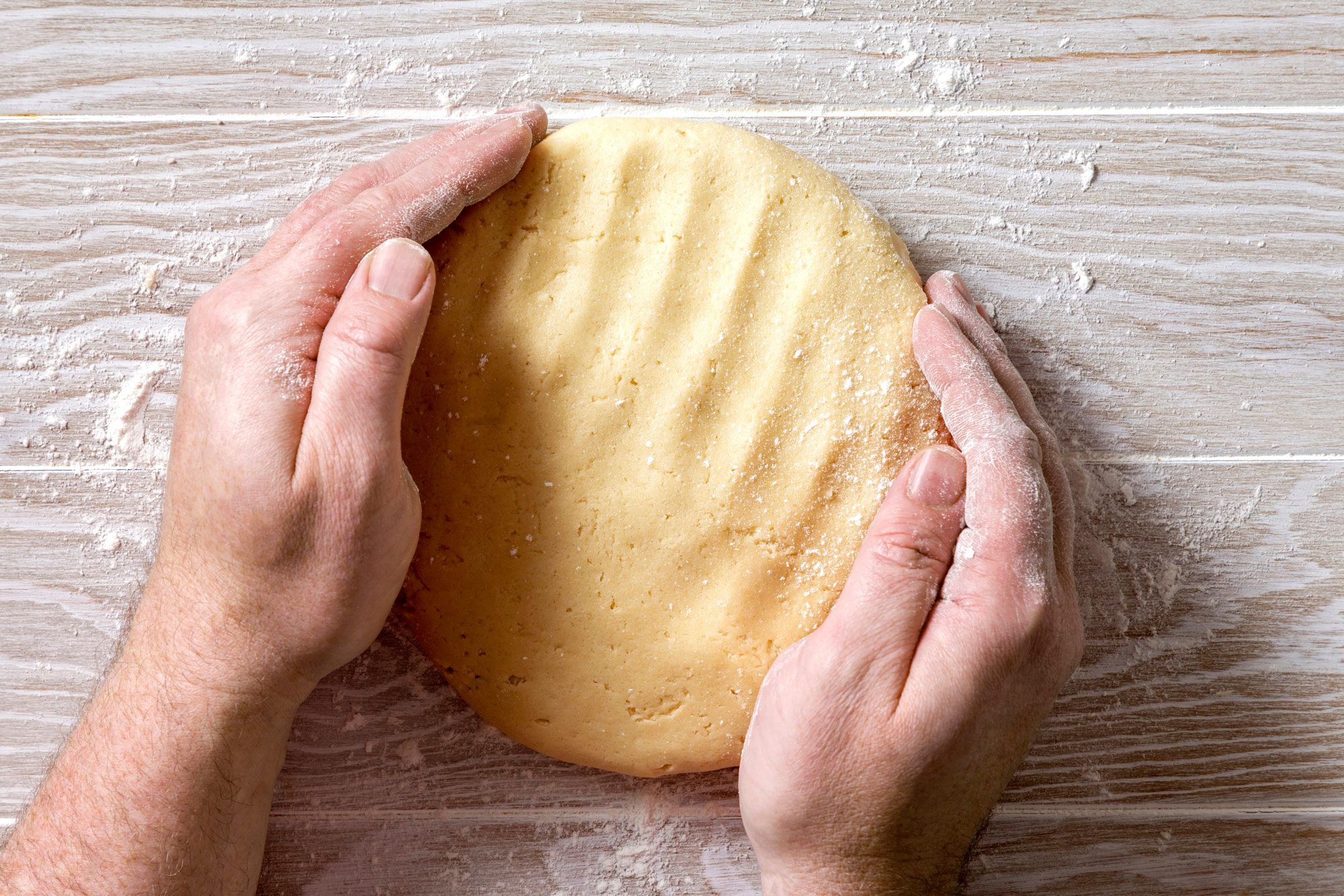 Shape dough into a disk