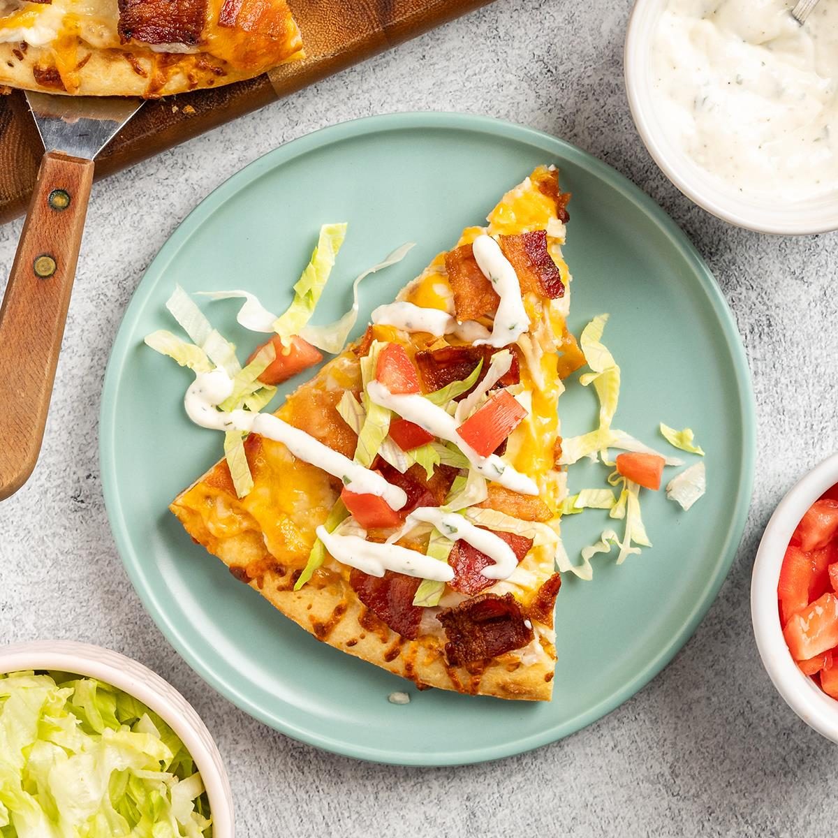 Chicken Bacon Ranch Pizza