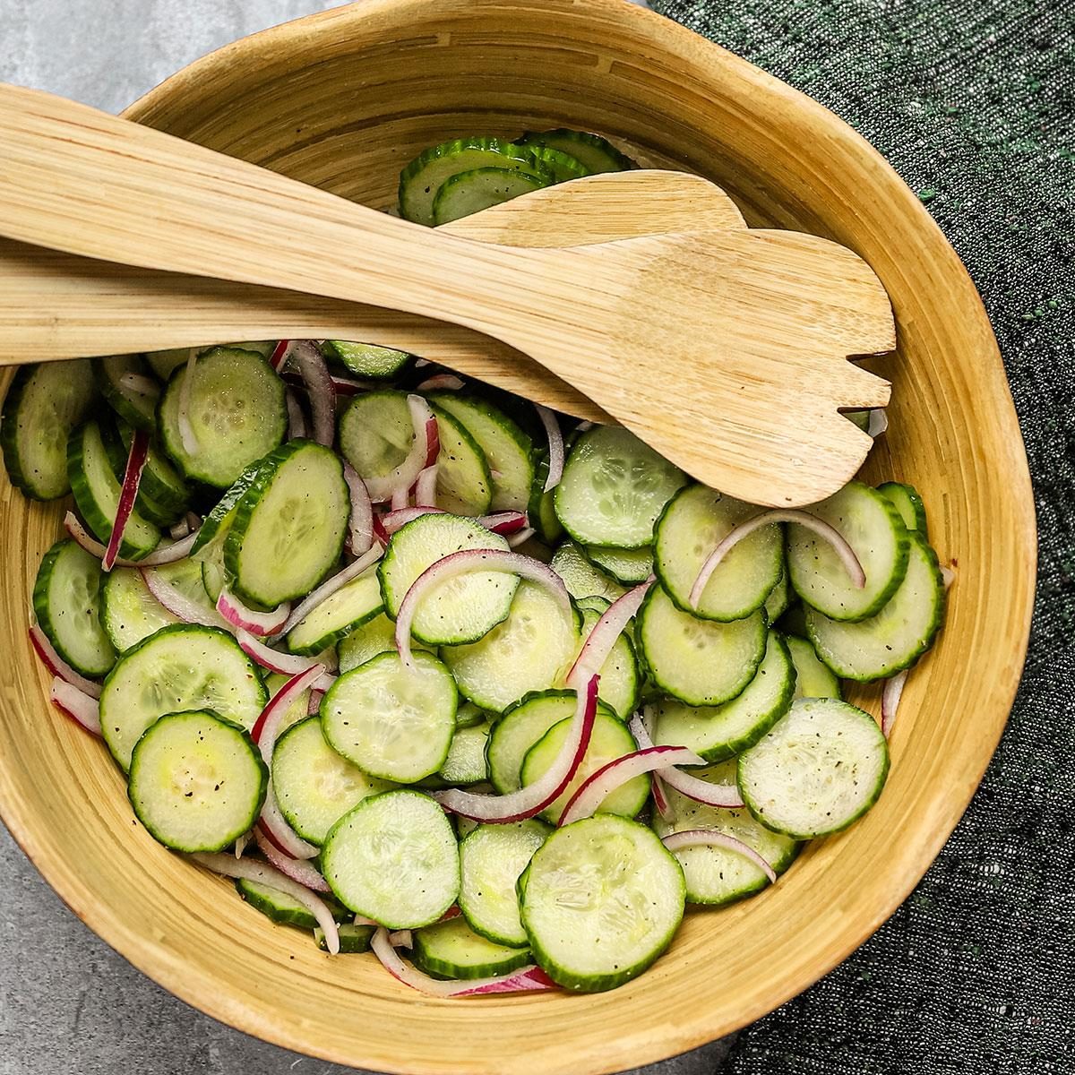 Cucumber and Red Onion Salad