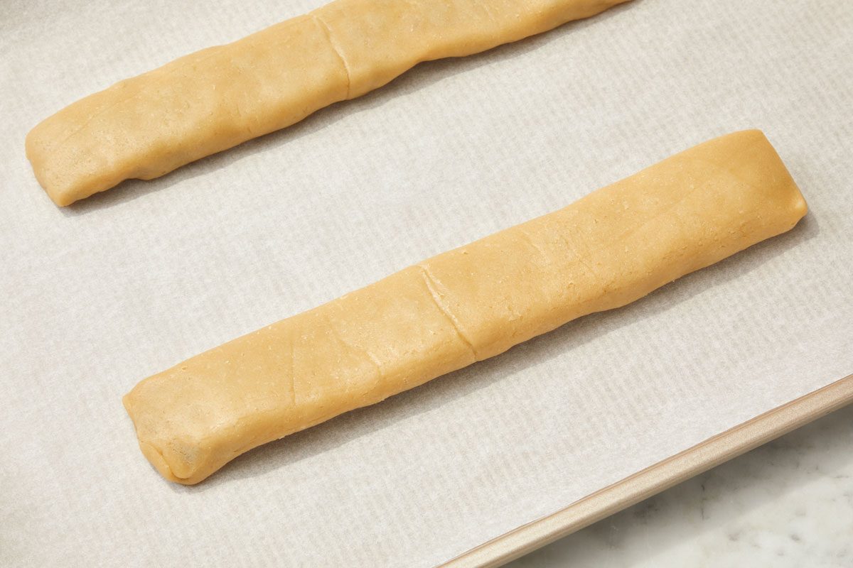 Place seam side down on parchment-lined baking sheets.