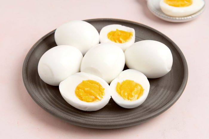 3/4th shot of Pressure Cooker Hard Boiled Eggs