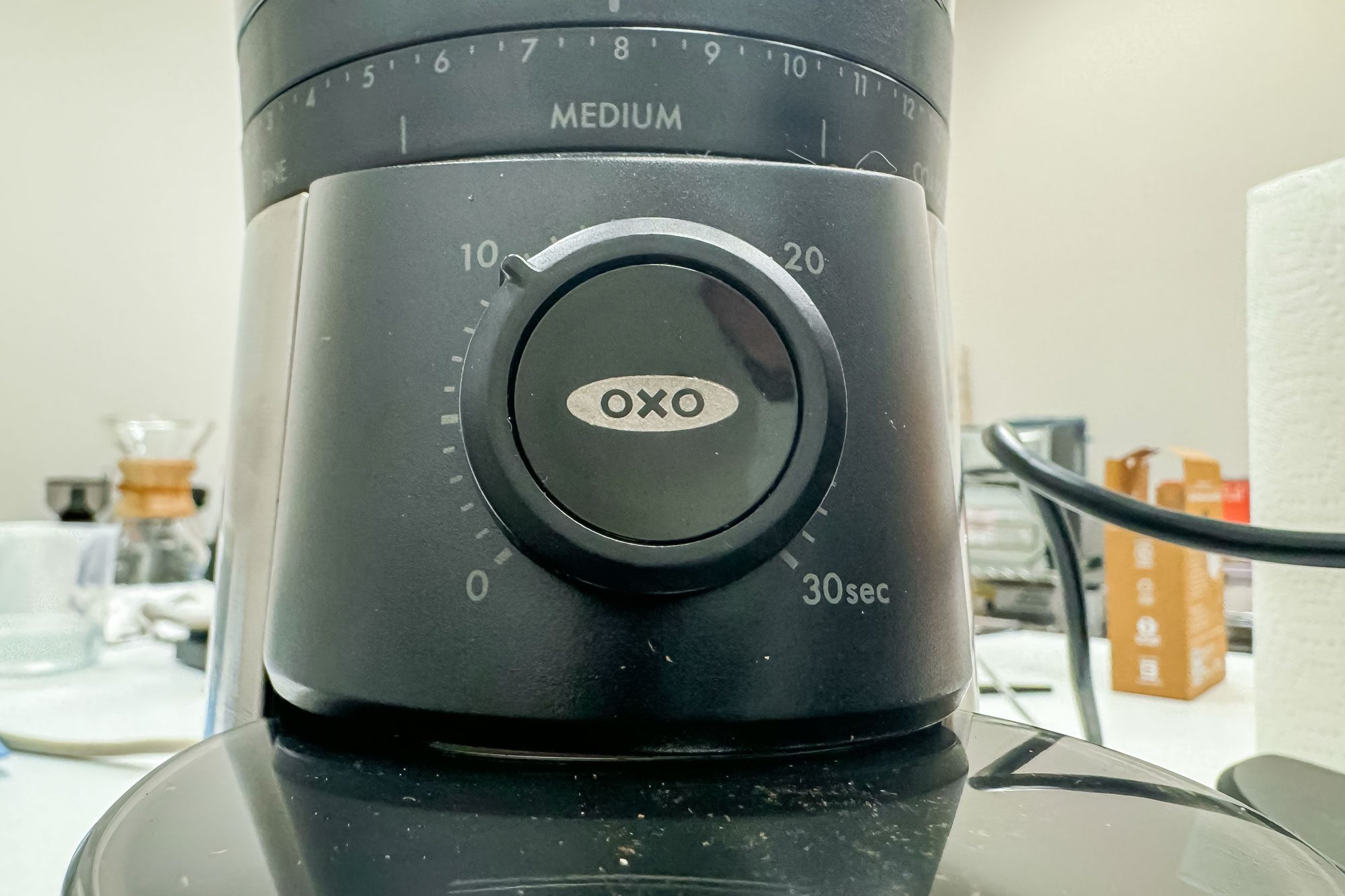 Oxo Conical Burr Coffee Grinder Timer Setting