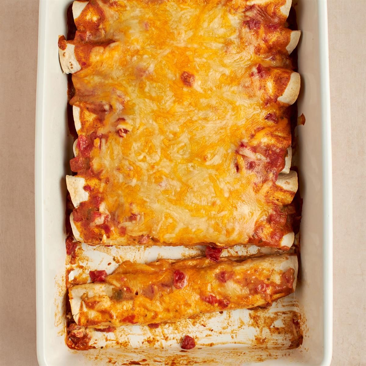 Simple Creamy Chicken Enchiladas