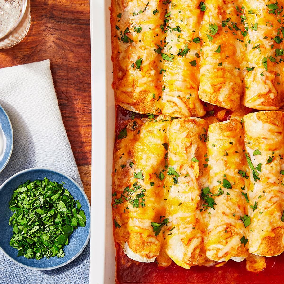 Smoky Sweet Potato and Black Bean Enchiladas