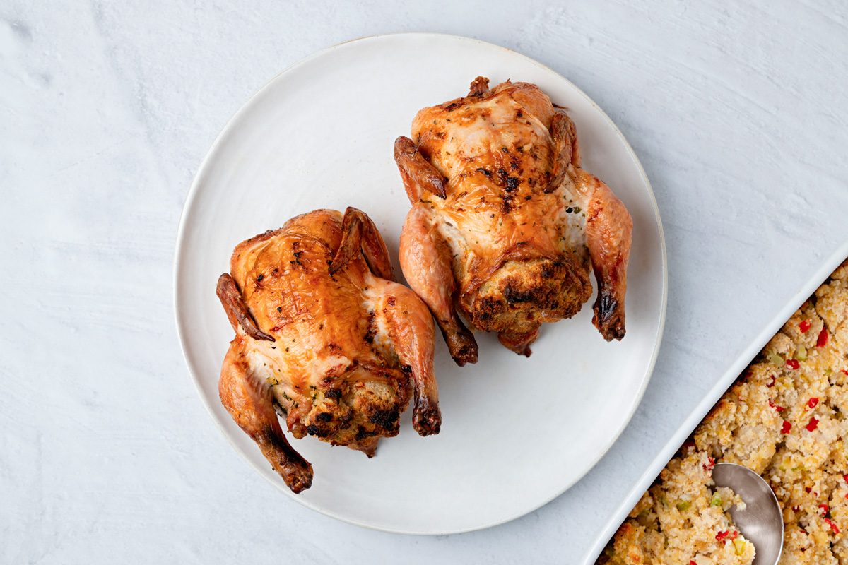 Stuffed Cornish Hens
