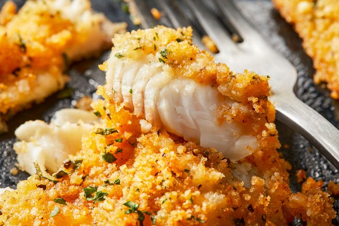 Baked Bluegill macro shot