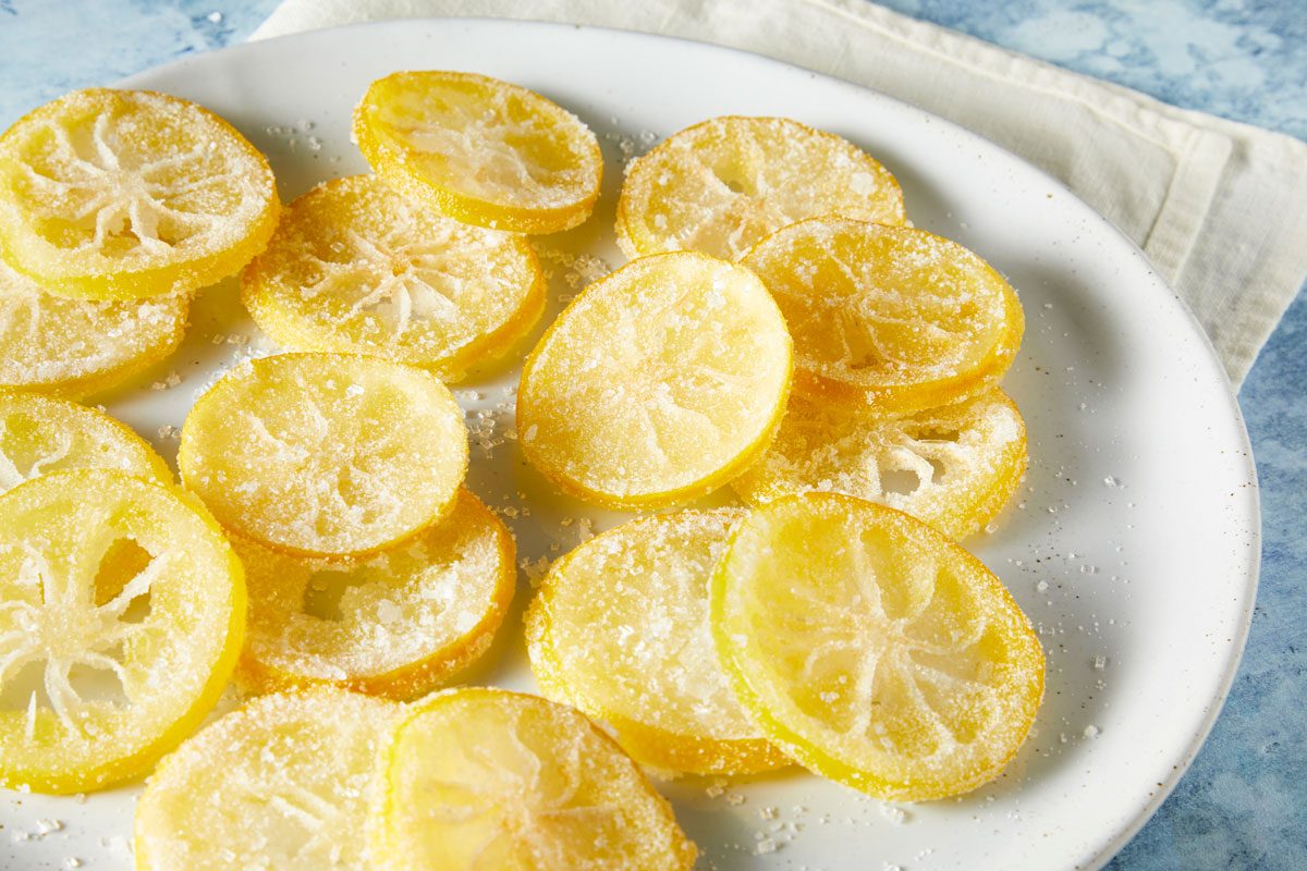 3/4th shot of Candied Lemon Slices