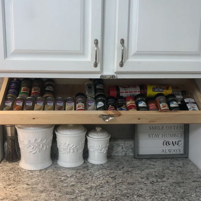 Fold Down Spice Organizer
