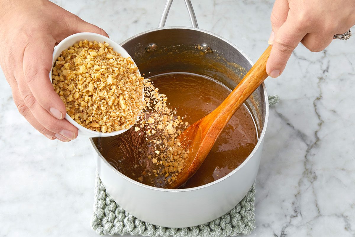 Walnit is being added in the mixture