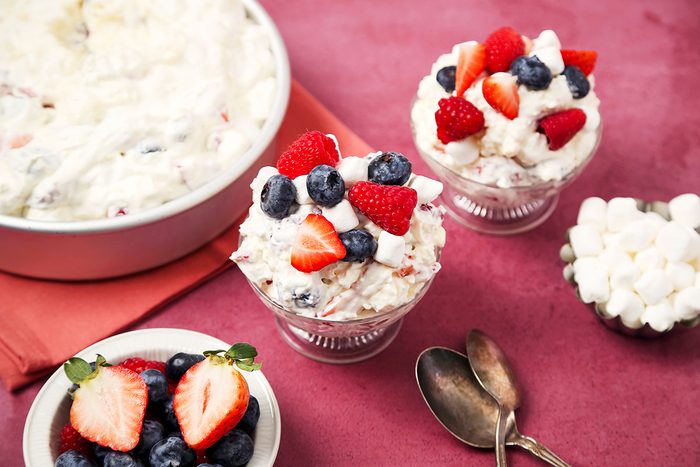 Red, White And Blue Cheesecake