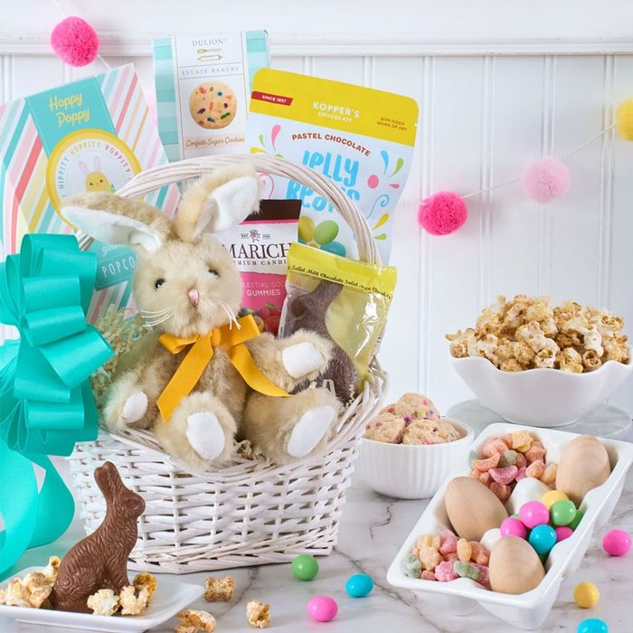 Stuffed Rabbit Easter Basket